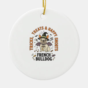 Halloween Franse Bulldog Grappenmaker Keramisch Ornament