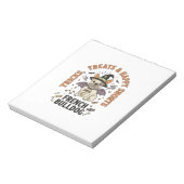 Halloween Franse Bulldog Grappenmaker Notitieblok (Linkerzijde)