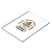 Halloween Franse Bulldog Grappenmaker Notitieboek (Linkerzijde)