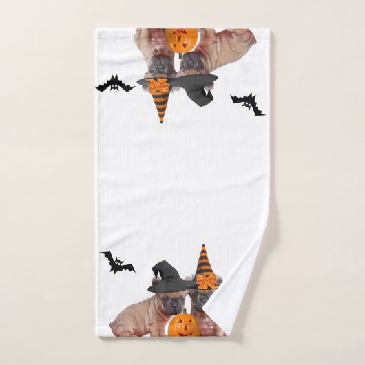 Halloween franse bulldogs badset bad handdoek (Handdoek)