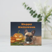 Halloween französische Bulldogge French Bulldog Briefkaart (Staand voorkant)