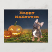 Halloween französische Bulldogge Postkarte Briefkaart (Voorkant)