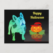 Halloween französische Bulldogge Postkarte Briefkaart (Voorkant)