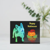 Halloween französische Bulldogge Postkarte Briefkaart (Staand voorkant)