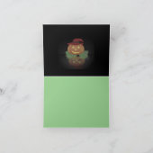 Halloween französische Bulldogge Postkarte Kaart (Binnen)