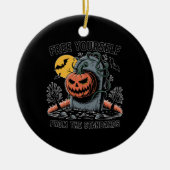 Halloween Free Yourself From The Standards.jpg Keramisch Ornament (Voorkant)