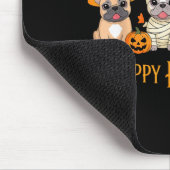 Halloween French Bulldog Dogs Pumpkin Funny  Muismat (Hoek)