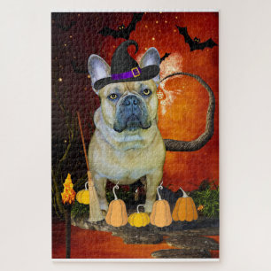Halloween French Bulldog Legpuzzel