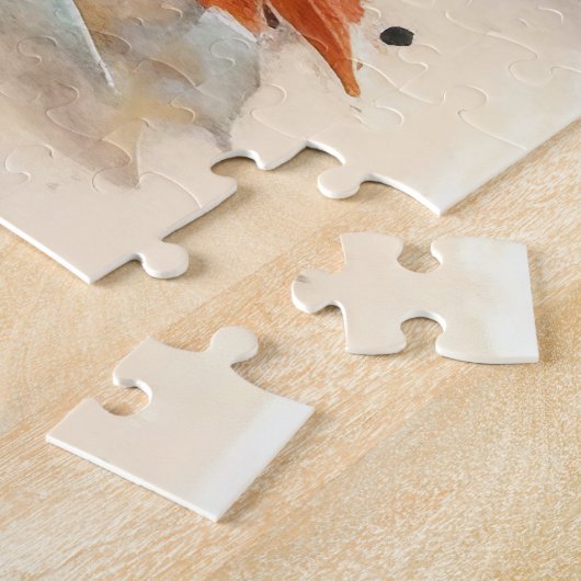 Halloween French bulldog met pompoenen eng Legpuzzel (Zijkant)