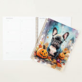 Halloween French bulldog met pompoenen eng Planner (Display)