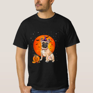 Halloween French Bulldog Trick or treat Pumpkin T-shirt