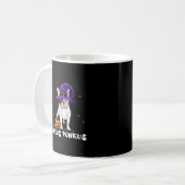 Halloween French Bulldog Witch Honkus Ponkus Koffiemok (Voorkant links)