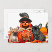 Halloween French Bulldogs Briefkaart (Voorkant / Achterkant)