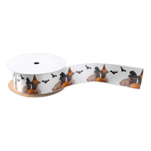 Halloween French Bulldogs Satijnen Lint