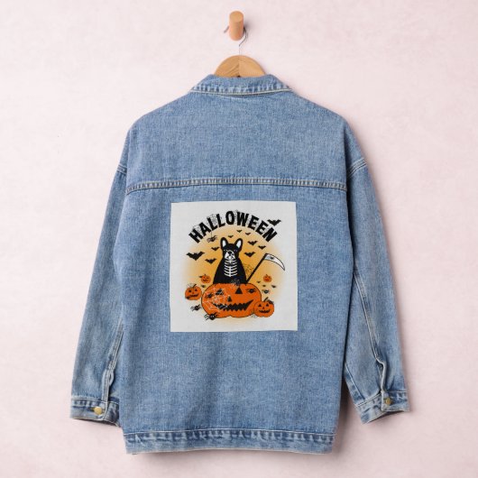 Halloween Frenchie Denim Jacket (Hangar)