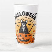 Halloween Frenchie Latte Mok (Voorkant)