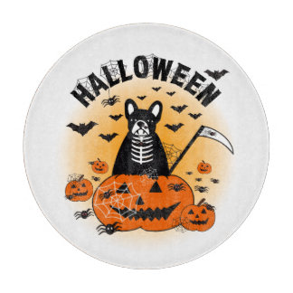 Halloween Frenchie Snijplank