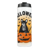 Halloween Frenchie Thermosbeker (Voorkant)