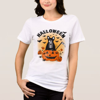 Halloween Frenchie Tri-Blend Shirt