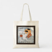 Halloween Friendly Ghost en Bats Trick or treat Tote Bag (Achterkant)