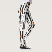 Halloween Friendly Ghost en Pumpkin Pattern Leggings (Rechts)