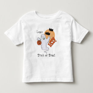 Halloween Friendly Ghost Personalized Kinder Shirts