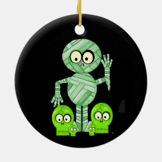 Halloween Friends-versiering Keramisch Ornament (Achterkant)