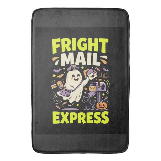 Halloween Fright Mail Express Badmat (Voorkant Verticaal)