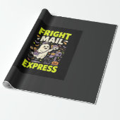 Halloween Fright Mail Express Cadeaupapier (Uitgerold)