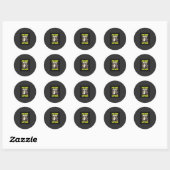 Halloween Fright Mail Express Ronde Sticker (Vel)