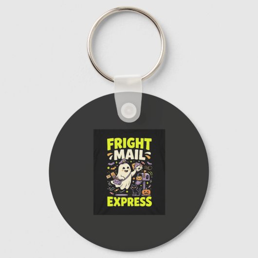 Halloween Fright Mail Express Sleutelhanger (Voorkant)