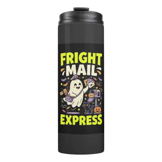 Halloween Fright Mail Express Thermosbeker (Voorkant)