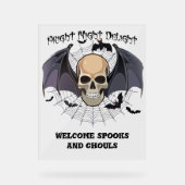Halloween Fright Night Delight Acryl Bord (Voorkant)