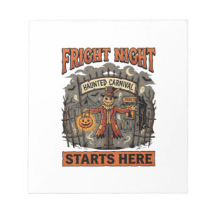 Halloween Fright Night Festival Notitieblok