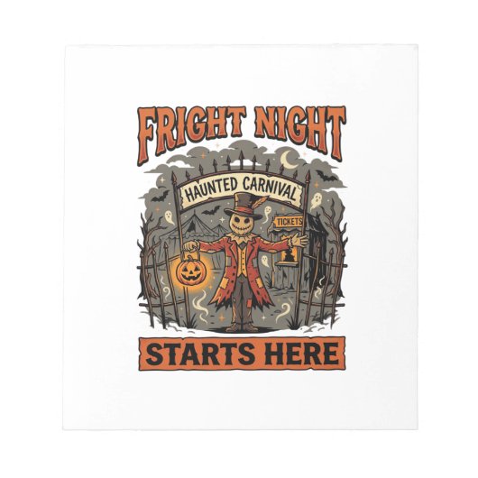 Halloween Fright Night Festival Notitieblok (Voorkant)