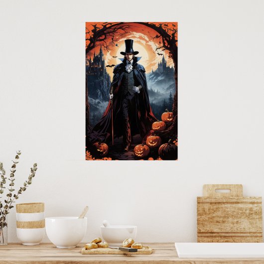 Halloween "Fright Night" Poster (Keuken)