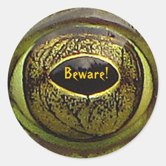 Halloween Frog Eye Ronde Sticker (Voorkant)