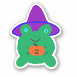 Halloween Frog Sticker