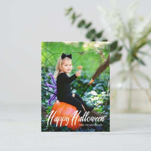 Halloween Full Bleed Briefkaart (Staand voorkant)