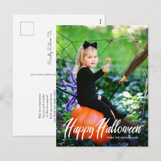 Halloween Full Bleed Briefkaart (Voorkant / Achterkant)