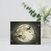 Halloween Full Moon Briefkaart (Staand voorkant)