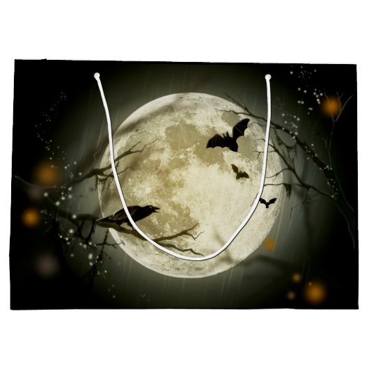 Halloween Full Moon Groot Cadeauzakje (Achterkant)