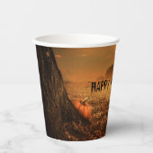 Halloween Full Moon Hauned House Horror Night Papieren Bekers (Voorkant)