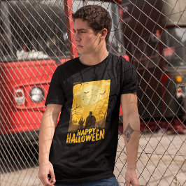 Halloween Full Moon Night Tri-Blend Shirt