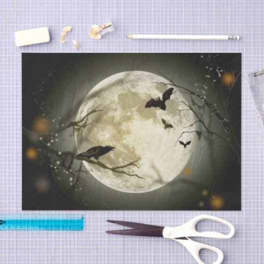 Halloween Full Moon Tissuepapier (Craft)