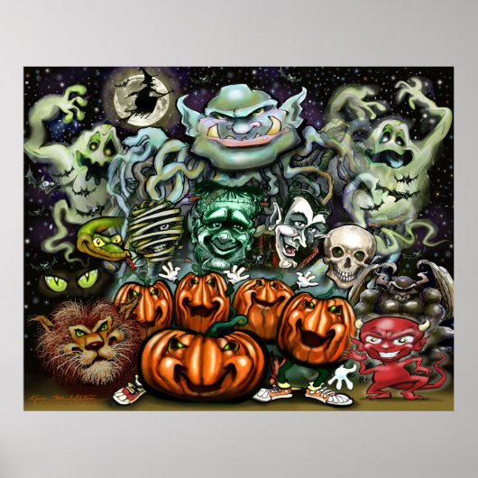 Halloween Fun Art Poster (Voorkant)