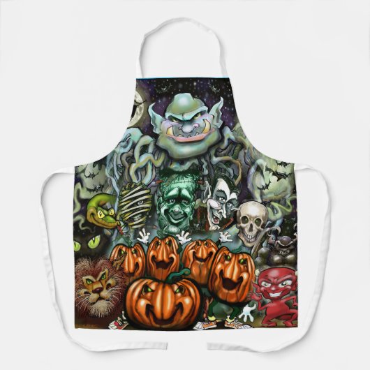 Halloween Fun Art Schort (Voorkant)