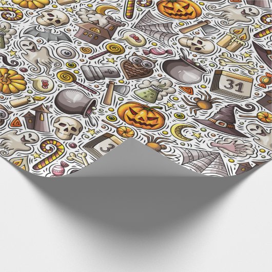 Halloween Fun Cadeaupapier (Hoek)