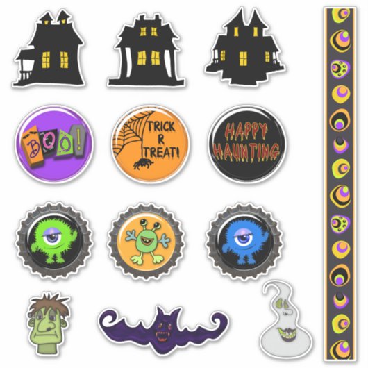 Halloween Fun Collectie Sticker (Voorkant)