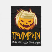 Halloween Fun Donald Trump kostuum cadeau idee Fleece Deken (Voorkant)